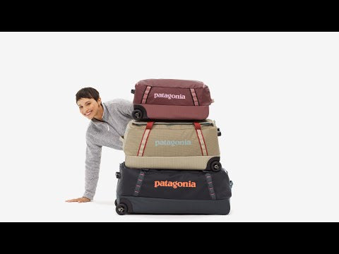 patagonia black hole wheeled duffel 100l uk Aqua Stone transporting heavy loads over uneven terrain becomes effortless and comfortable Patagonia Black Hole Wheeled Duffel