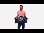 Short video showcasing the Patagonia black hole wheeled duffel bag in 70L