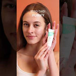 A video from Green People showing a skin care routine using the OY Skin Goals Gift Set