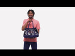 A short video showing the different features on the Patagonia black hole 25L tote bag