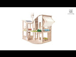 A video featuring the PlanToys Green Dolls' House and Furniture Set.