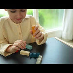 A video featuring the PlanToys Waldorf toy block puzzle.