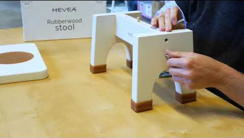 How to assemble the Hevea Rubberwood Step Stool