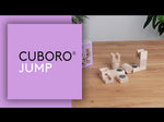 Video showing the Cuboro Jump Wooden Marble Run Set in detail. 