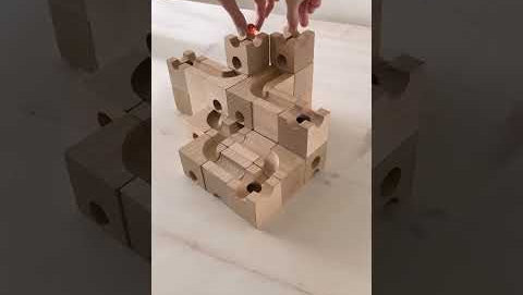 A short fun video showing a Cuboro marble run build made from different sets available at Babipur.