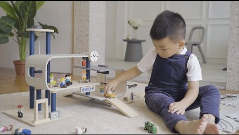 A video featuring the PlanToys PlanWorld Central Station Wooden toy. 