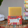 The Printed Peanut handmade natural Ylang Ylang soap bar gift with illustrated dog recyclable packaging.
