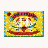 Printed Peanut love bird natural handmade soap with tea tree lemongrass lavender & peppermint.