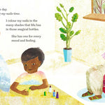 Pages of the Rainbow Hands childrens book by Mamta Nainy and Jo Loring-Fisher from Lantana Publishing
