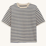 The Rapanui Breton stripe boxy t shirt for women