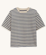 The Rapanui Breton stripe boxy t shirt for women