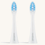 A pair of the Georganics replacement 35000spm sonic toothrbrush
