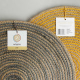ReSpiin Spiral Jute Natural / Grey Tablemat
