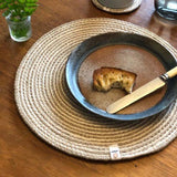 ReSpiin Spiral Jute Natural / White Tablemat