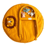 Roommate Baby Gym in a Lion design shown taken apart pictured on a plain background