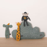 Coussin Nuage Roommate, Gris Mer