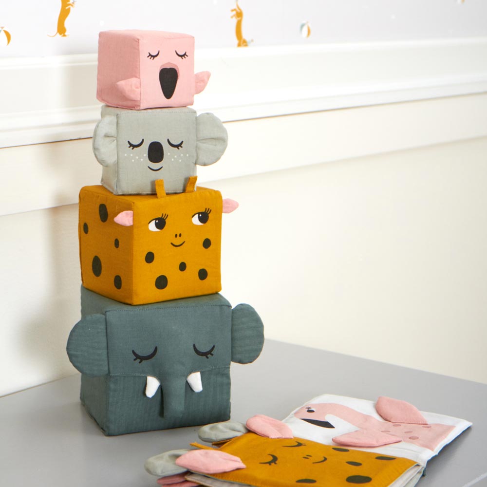 Stacking Figure Block Roommate Jungle Life Stacking Blocks – Babipur