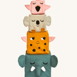 The Roommate Jungle Life Stacking Blocks on a plain background. 