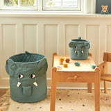 The Roommate Mini Quilted Basket - Elephant on a table