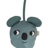 The Koala bucket hat from Roommate, folded into itself to reveal a koala face with a hanging loop.