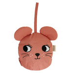 The Mouse bucket hat from Roommate, folded into itself to reveal a mouse face with a hanging loop.