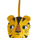 The Tiger bucket hat from Roommate, folded into itself to reveal a tiger face with a hanging loop.