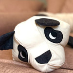 A close up of the Roommate panda long cusion