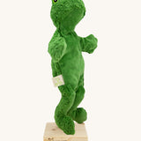 Senger Hand Puppet - Frog organic soft toy on a cream background.