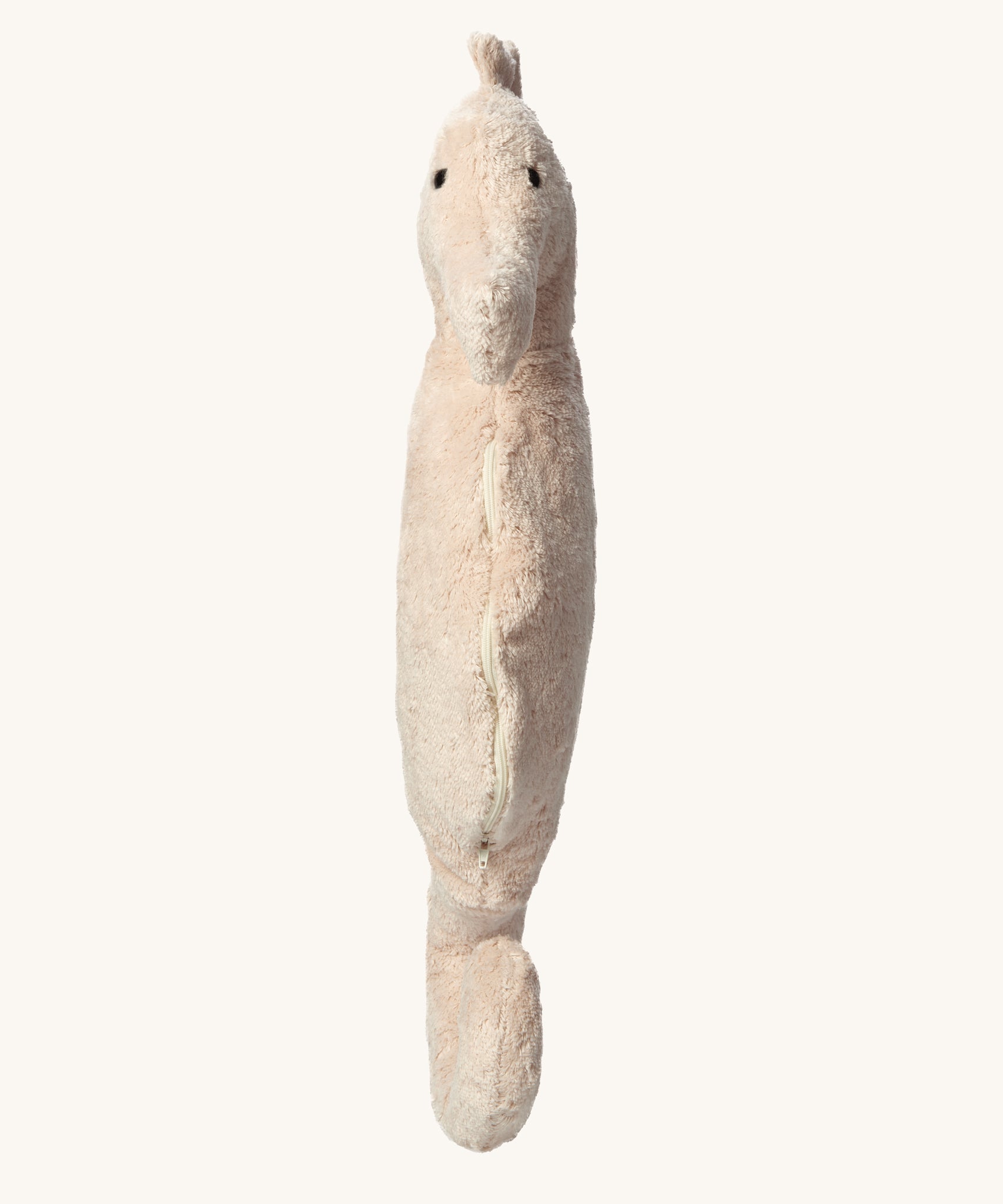 A front on view of the Senger Large Cuddly Seahorse.