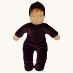 Senger Large Moss Violet Doll. A velvety purple natural cloth doll
