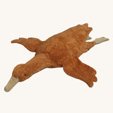 Senger Large Cuddly Goose organic soft toy in a dark orange Rust colour. These soft toys are created from the highest quality, sustainable and traceable natural materials. Senger cuddly animal toys and soft dolls are handmade in Germany with love and attention to detail and we are proud Senger stockists here at Babipur. 
