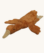 Senger Small Cuddly Goose organic soft toy in a dark orange Rust colour. These soft toys are created from the highest quality, sustainable and traceable natural materials. Senger cuddly animal toys and soft dolls are handmade in Germany with love and attention to detail and we are proud Senger stockists here at Babipur. 