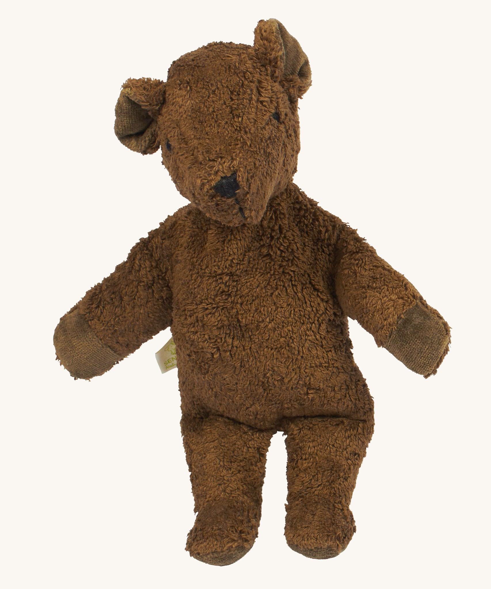 Senger Small Cuddly Brown Bear organic soft toy.