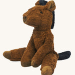 Senger Small Floppy brown Horse organic soft toy. 