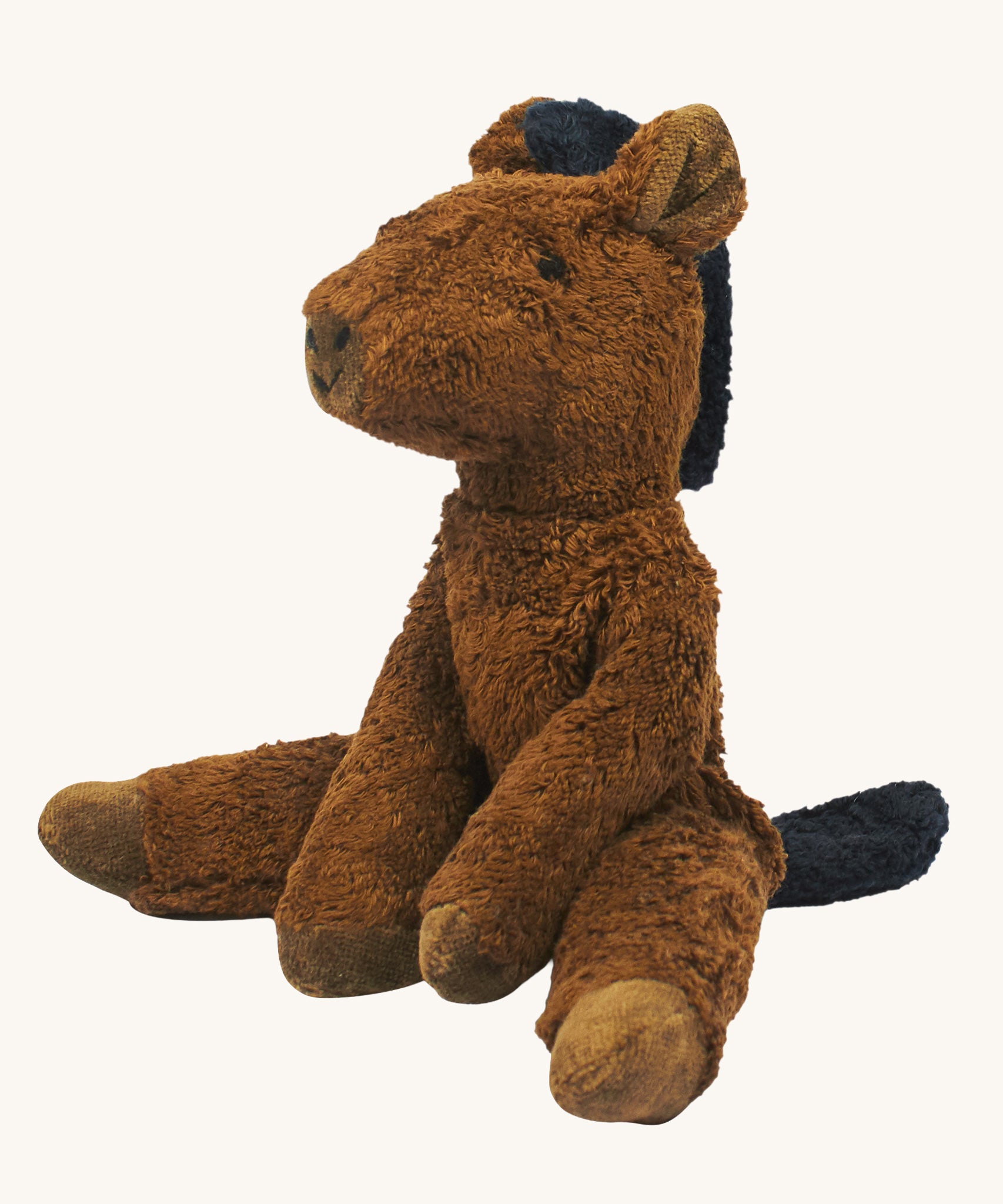 Senger Small Floppy brown Horse organic soft toy. 