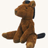 Senger Small Floppy brown Horse organic soft toy.  This horse is part of a wide selection of Senger soft toys made from organic and natural materials at Babipur. 
