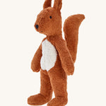 Senger Small Floppy Squirrel organic soft toy.