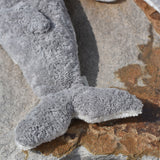 A close up of the small Senger cuddly whale's tail. 