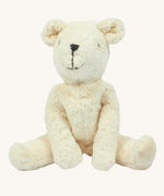 A Senger Small white Floppy Bear soft toy made using organic cotton and natural fillings.