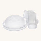 The silicone valves from the Lola & Lykke Complete Breast Pump Spare Part Box