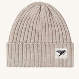 Silverstick Moffat Merino Wool Beanie in the Oat colourway. Silverstick are proudly made in the UK and available at Babipur. 