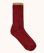 The Silverstick Pennine Wool Socks in Red.