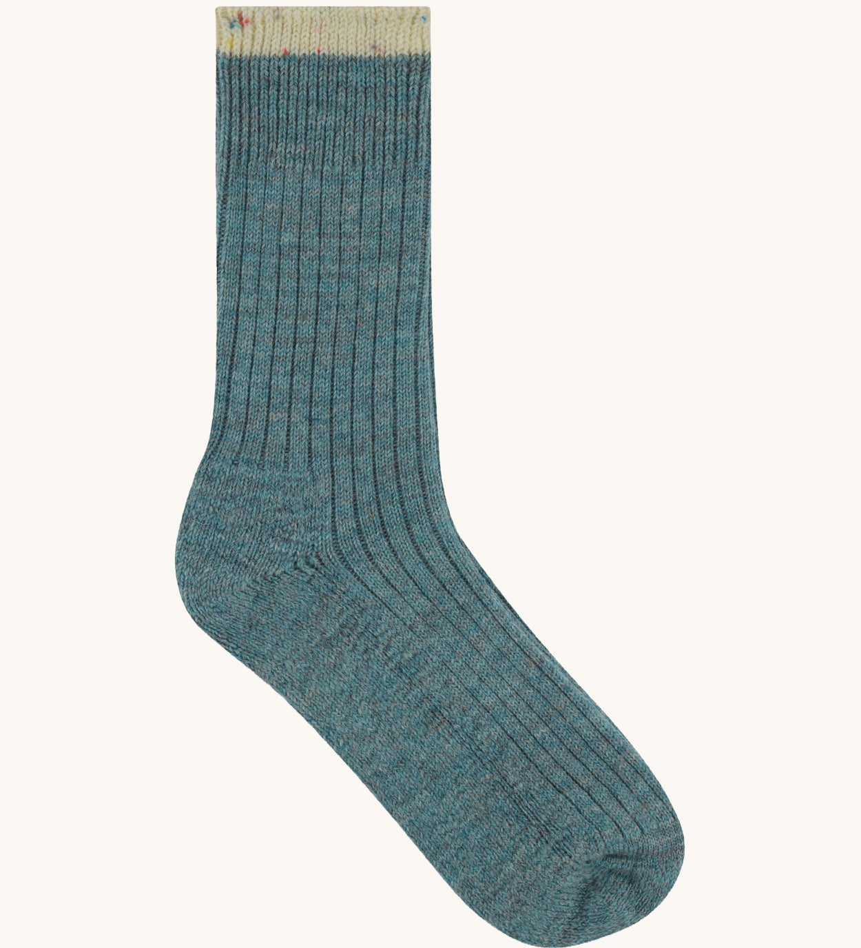 The Silverstick Pennine Wool Socks in the summer storm colourway.