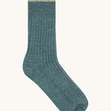 The Silverstick Pennine Wool Socks in the summer storm colourway.