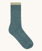The Silverstick Pennine Wool Socks in the summer storm colourway.