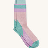 A pair of organic cotton socks by Silverstick, in a Turtle Doves design by Matt Sewell and made in Britain.