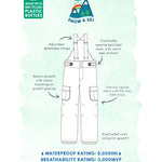 The front of the Frugi Snow & Ski Salopettes - Retro Happy