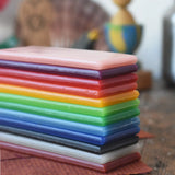 Stockmar Modelling Beeswax Clay 12 Colour Sheets stacked up. 