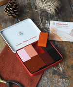 Stockmar colours of the world skin tone colour wax blocks crayons in a metal storage tin. 