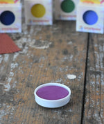 Stockmar red violet opaque watercolour replacement tablet.